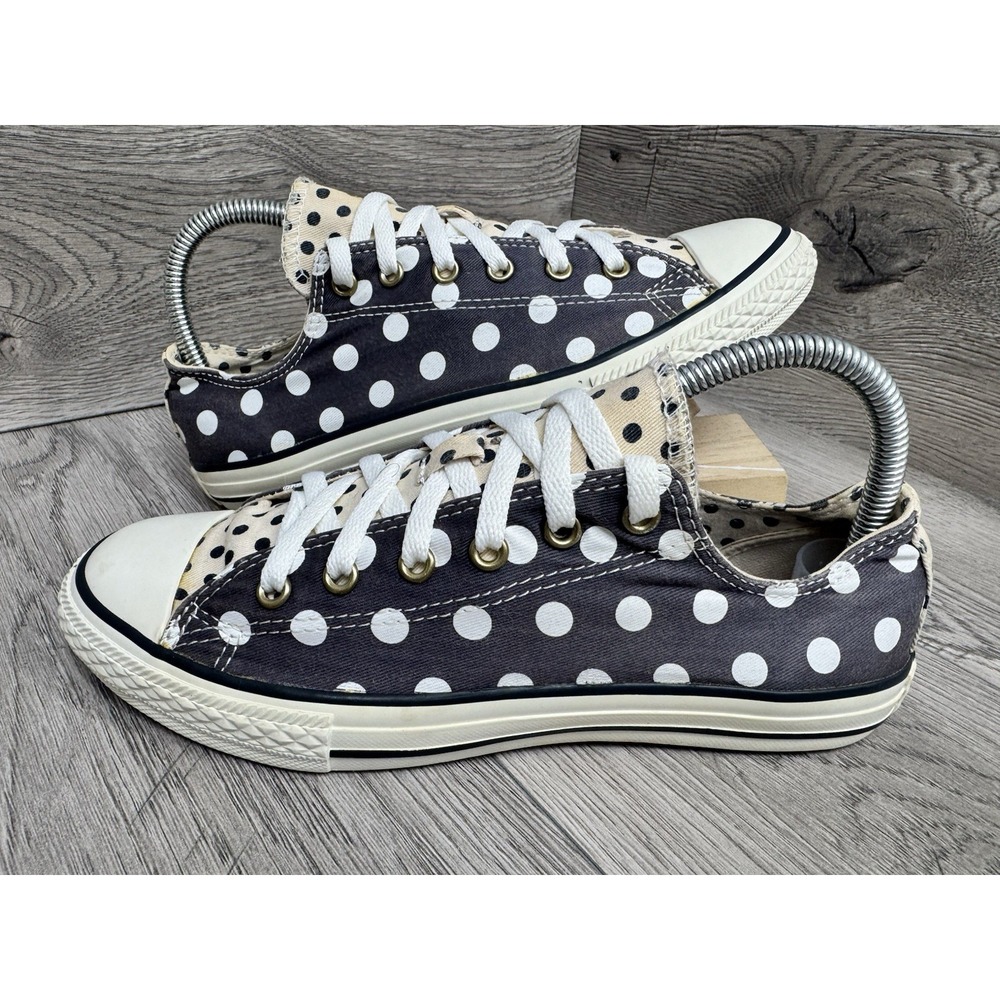 Converse Sneakers All Star Youth 5 Double Tongue Blue Polka Dot Shoes EU 37.5